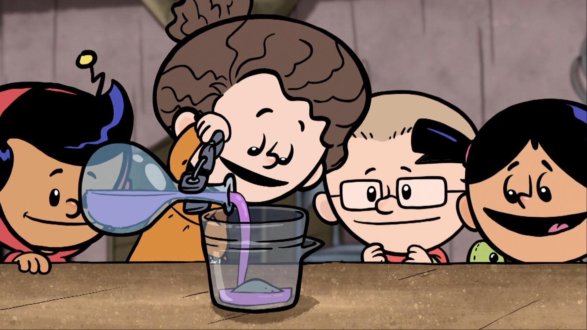 Marie Curie makes a discovery in her very own science lab!